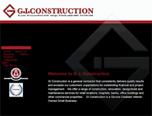 Tablet Screenshot of gi-construction.com